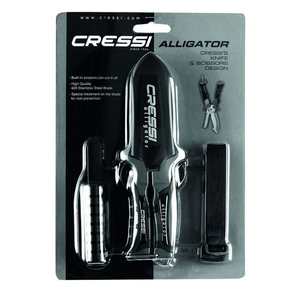 Cressi Alligator Makaslı Dalış Bıçağı - 4