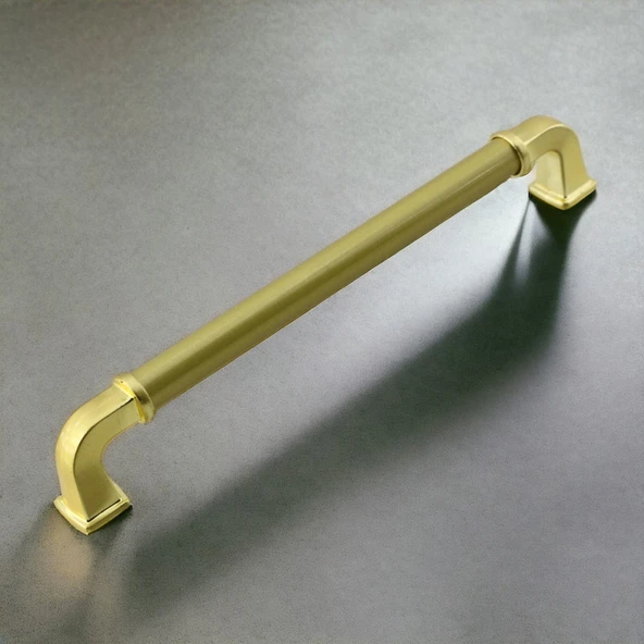 Alfa Metal Mat Gold Altın Kulp 192 mm Mobilya Çekmece Mutfak Dolabı Dolap Kapak Kulpları Kulb Kulpu - 6