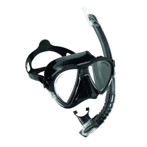 Cressi Matrix-Gamma Yetişkin Maske Şnorkel Seti Siyah