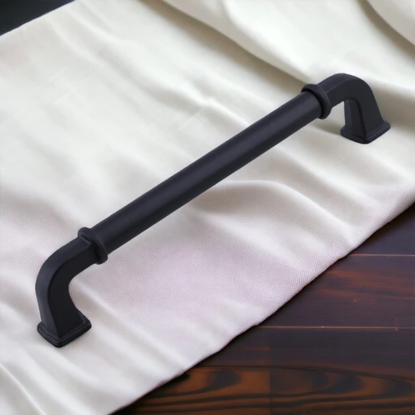 Alfa Metal Mat Siyah Kulp 128 mm 12.8 cm Mobilya Çekmece Mutfak Dolabı Dolap Kapak Kulp Kulb Kulpu - 8