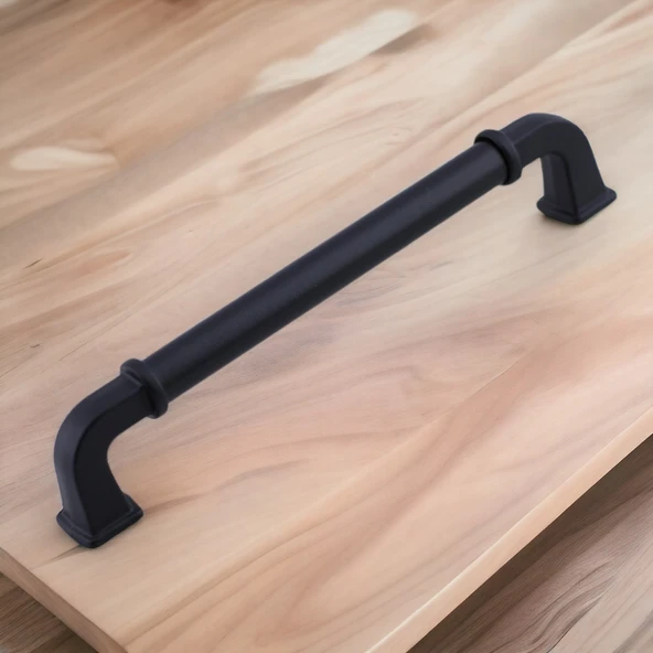 Alfa Metal Mat Siyah Kulp 128 mm 12.8 cm Mobilya Çekmece Mutfak Dolabı Dolap Kapak Kulp Kulb Kulpu - 5