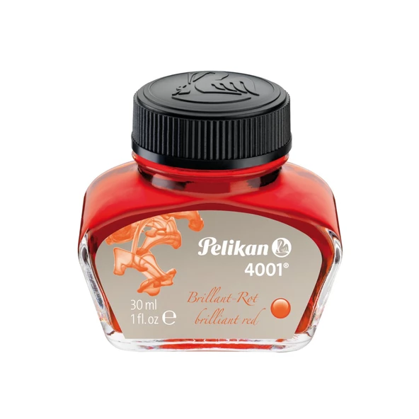 Pelikan 4001 Dolmakalem Mürekkebi 30ml Kırmızı