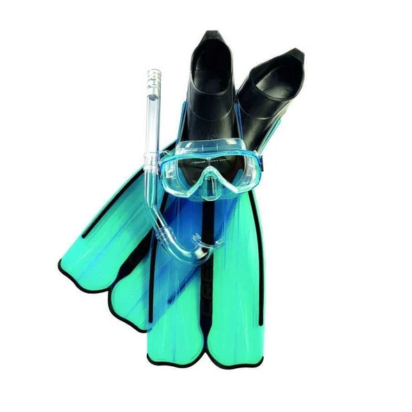 Cressi Rondinella Açık Mavi Palet Maske Şnorkel Seti NO:45-46 - 2