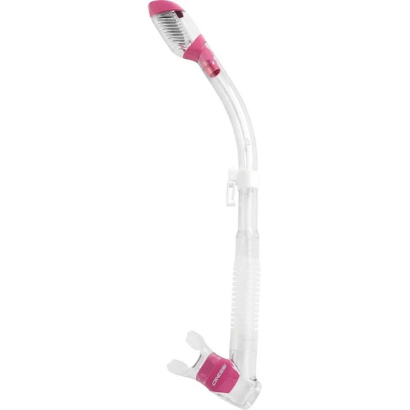 Cressi Supernova Dry Yetişkin Şnorkel CLEAR-PINK