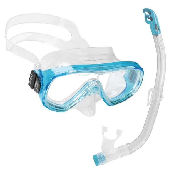 Cressi Junior Ondina-Top Çocuk Maske Şnorkel Seti Açık Mavi