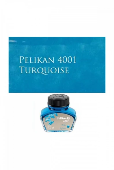 Pelikan 4001 Dolmakalem Mürekkebi 30ml Turkuaz - 1