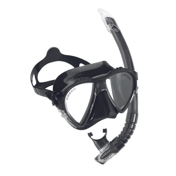 Cressi Matrix-Gamma Yetişkin Maske Şnorkel Seti Siyah - 2