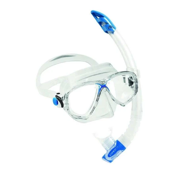 Cressi Marea-Gamma Yetişkin Maske Şnorkel Seti Şeffaf-Sarı - 3