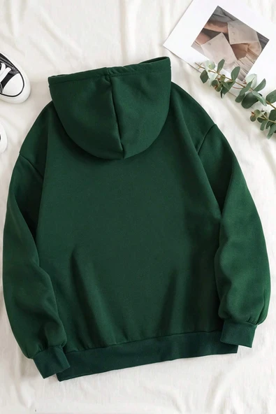 Holiday Baskılı Unisex Oversize Sweatshirt - 2