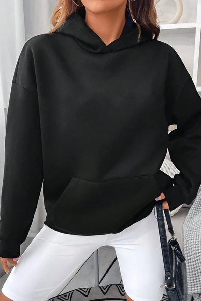 Unisex Oversize Love Yourself Baskılı Sweatshirt - Resim 7