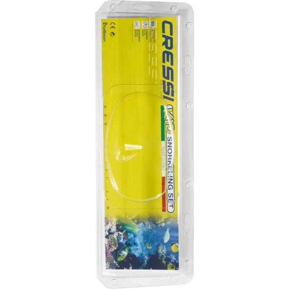 Cressi Junior Ondina-Top Çocuk Maske Şnorkel Seti Koyu Sarı