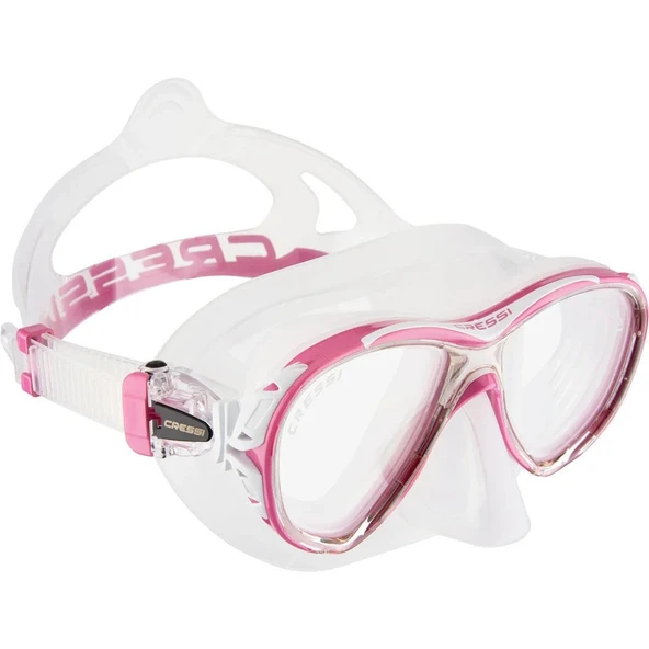 Cressi Naxos Yetişkin Dalış Maskesi Şeffaf-Pembe - 5