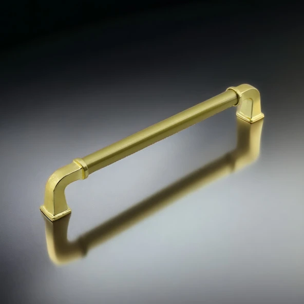 Alfa Metal Mat Gold Altın Kulp 128 mm Mobilya Çekmece Mutfak Dolabı Dolap Kapak Kulpları Kulb Kulpu - Resim 9