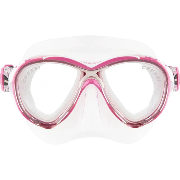 Cressi Naxos Yetişkin Dalış Maskesi Şeffaf-Pembe - 2