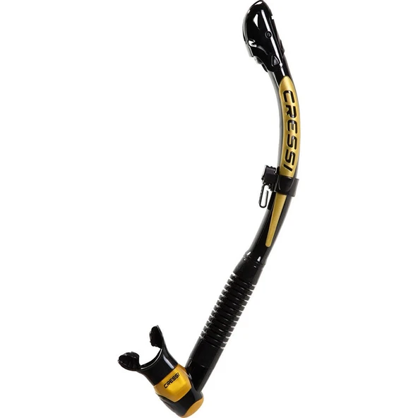 Cressi Itaca Ultra Dry Şnorkel Siyah-Sarı