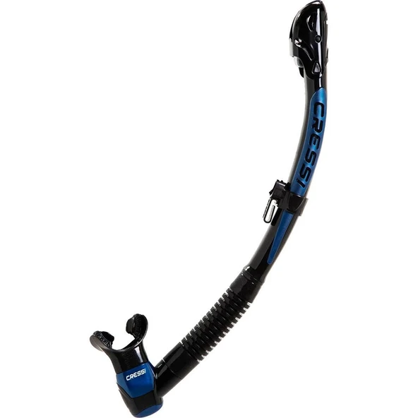 Cressi Itaca Ultra Dry Şnorkel Siyah-Mavi Metal - 5