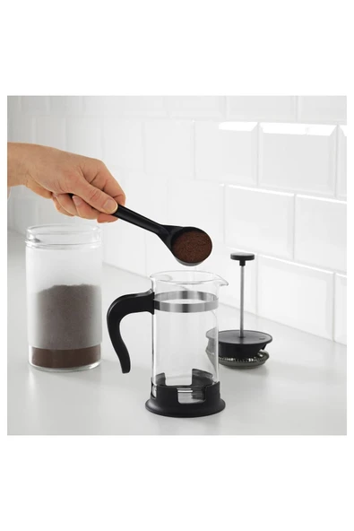 French Press 0,4 Litre Cam/paslanmaz Çelik Yükseklik: 17 Cm Çap: 8 Cm - 2