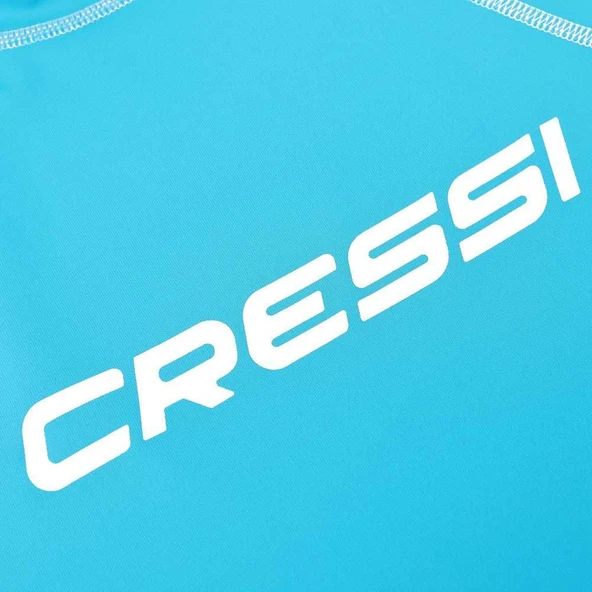 Cressi Lady Kısa Kollu Açık Mavi Yetişkin Rash Guard Large