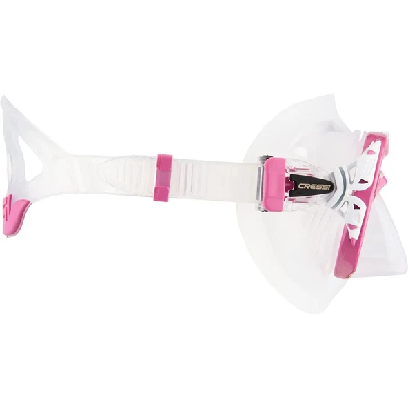 Cressi Naxos Yetişkin Dalış Maskesi Şeffaf-Pembe - 4