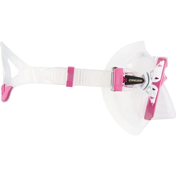Cressi Naxos Yetişkin Dalış Maskesi Şeffaf-Pembe - 8