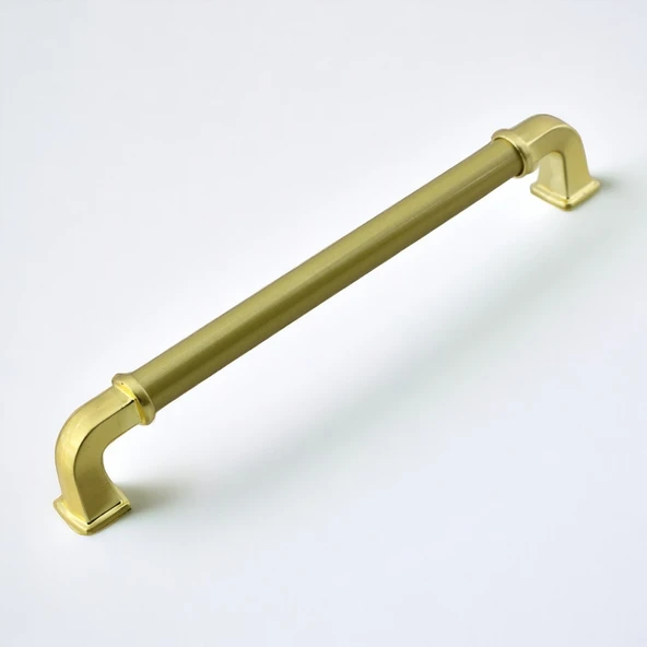 Alfa Metal Mat Gold Altın Kulp 128 mm Mobilya Çekmece Mutfak Dolabı Dolap Kapak Kulpları Kulb Kulpu - Resim 5