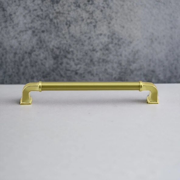 Alfa Metal Mat Gold Altın Kulp 128 mm Mobilya Çekmece Mutfak Dolabı Dolap Kapak Kulpları Kulb Kulpu - Resim 8