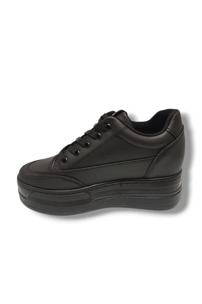 Şanzelize 187-25 Deri Dolgu Topuk Kadın Sneaker - 8