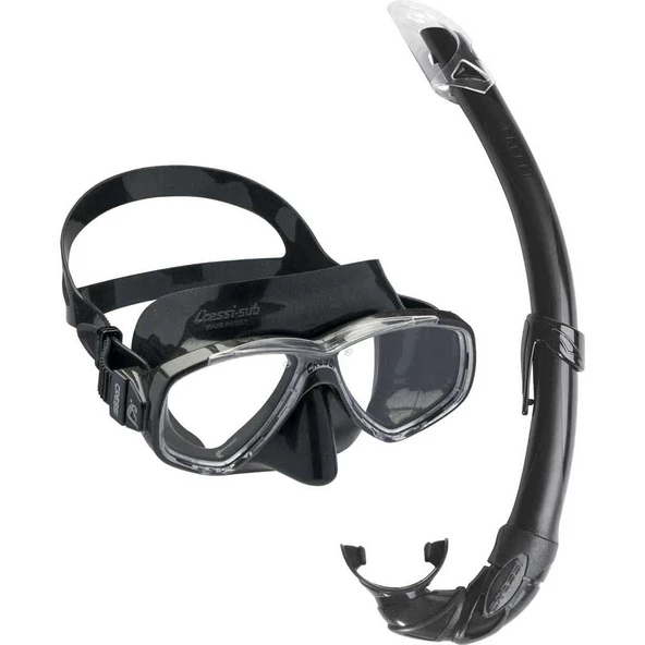 Cressi Perla-Mexico Maske Şnorkel Seti Siyah - 2