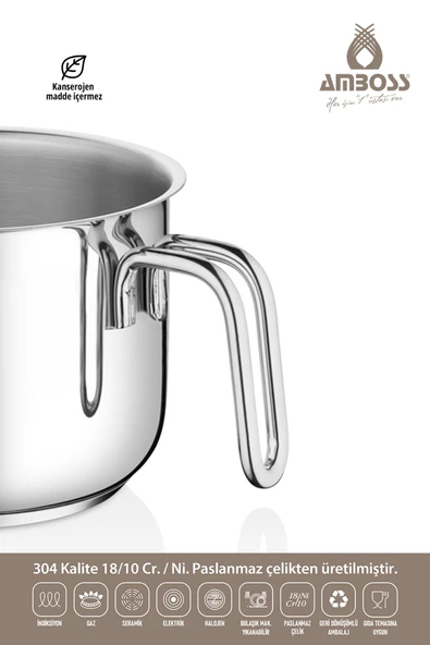 Uranüs 10 Parça Paslanmaz Çelik Rendeli Kase Sütlük Sosluk Seti - 2