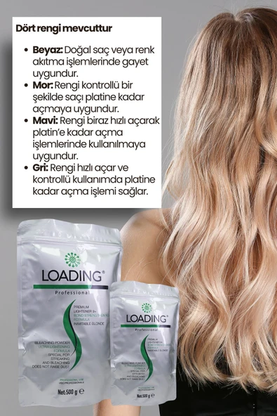 Loading Professional Toz Saç Açıcı 9 Tona Kadar Açma 500g - 4