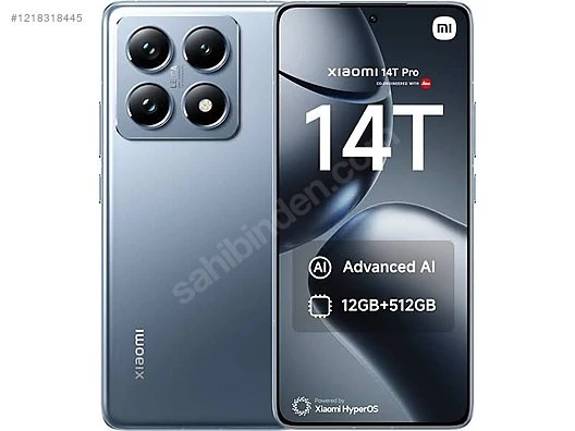 XİAOMİ Mİ  14T PRO 12/512 GB Titan Blue (İTHALATÇI GARANTİLİ)