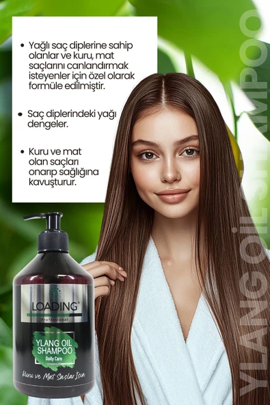 Loading Professional Ylang Oil Şampuan Kuru Ve Mat Saçlar Için 500ml - 3