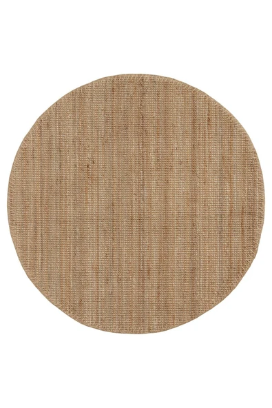 Jüt halı, Natürel, 130 cm Yuvarlak ürün görseli