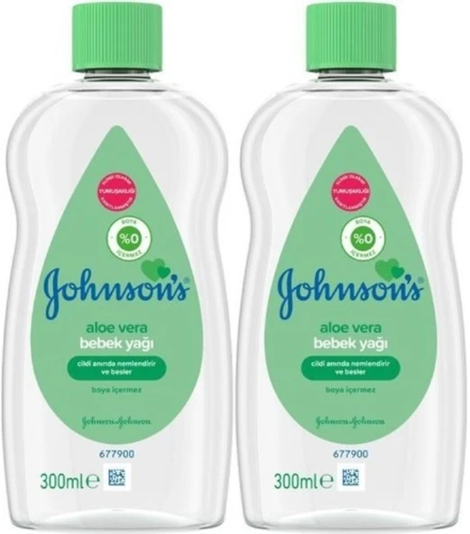 Johnsons Baby Bebek Yağı 300ML Aleo Vera (2 Li Set)