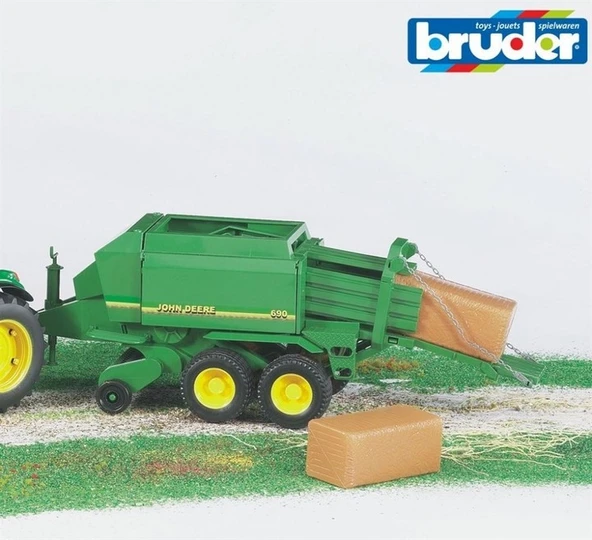 John Deere 690 Balya Makinası Oyuncak-Bruder - 4
