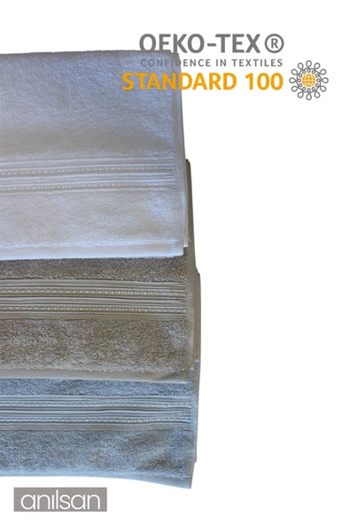 6'lı Boncuk Beyaz El Havlusu - 50x90 Cm, 225 Gr, %100 Pamuk, Spa Ve Otel Havlusu, Günlük Kullanıma Uygun - 3