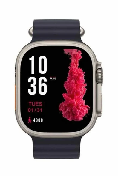 Ultra Akıllı Saat 49 Mm Çift Kordonlu Arama Cevaplama Bluetooth Bağlantılı - 5