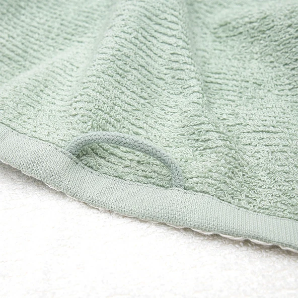 Green Black Vera 2'li Mutfak Havlusu %100 Pamuk Bukle-Bukle Krem-Mint 50X70 Cm - 4
