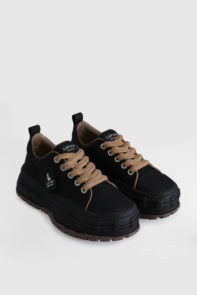 Lufian Zeta Kadın Sneaker Ayakkabı Siyah 121230002 - 4