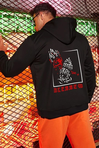 Unisex Blesseb Baskılı Sweatshirt