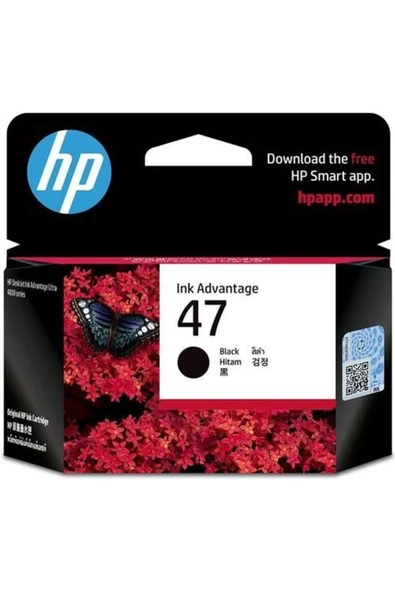 HP 47 Siyah Mürekkep Kartuşu 6zd21ae ürün görseli 1