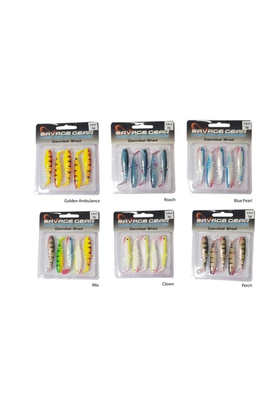 Savage gear Cannibal 6,8cm 5 Adet