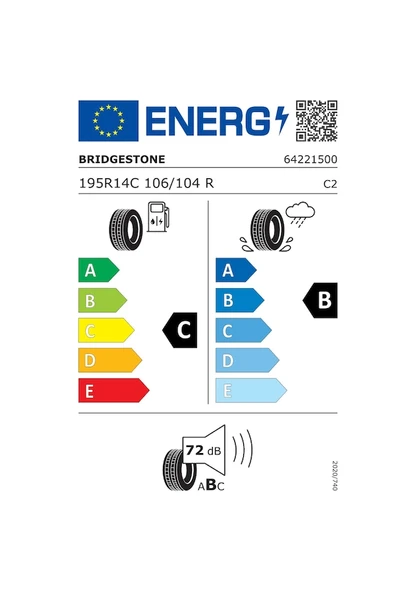 Bridgestone Duravis R660 195R14C 106/104R 8Pr Yaz Lastiği 2024