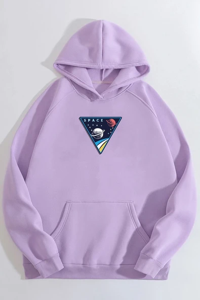 Unisex Space Baskılı Sweatshirt - Resim 9