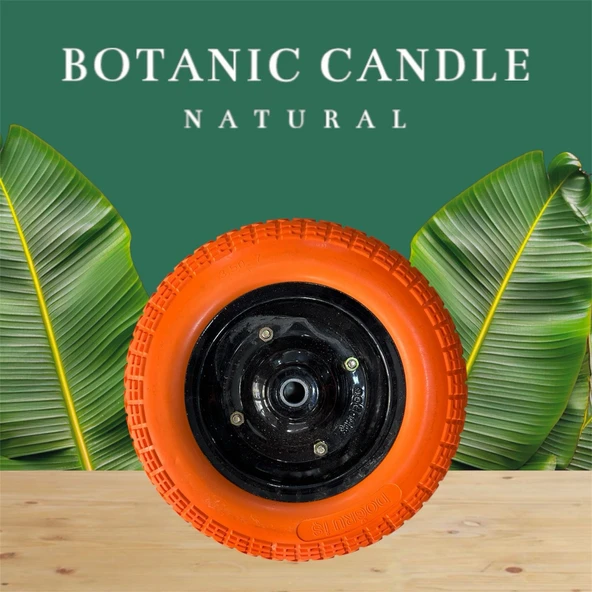 Zargana Doğru İş  El Araba Tekeri Patlamaz Rulmanlı pu 350x70mm