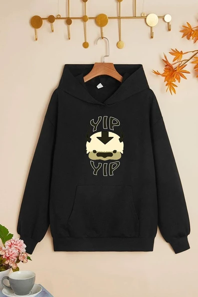 Unisex Avatar Appa Baskılı Sweatshirt