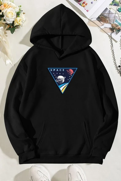 Unisex Space Baskılı Sweatshirt ürün görseli 1