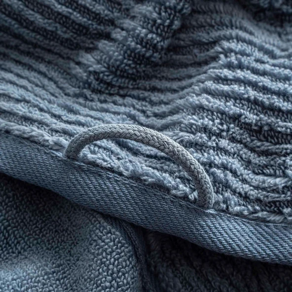 Eliza Yüz Havlusu Mavi - Resim 4