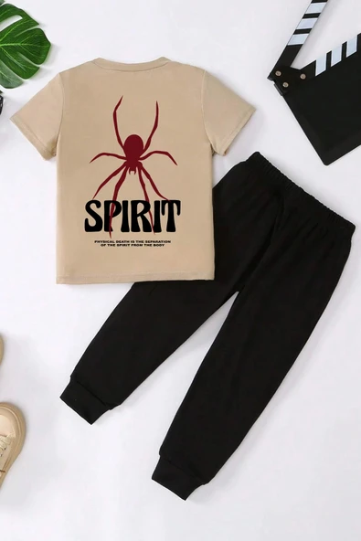 Çocuk Spirit Baskılı Alt - Üst Eşofman Takımı ürün görseli 1