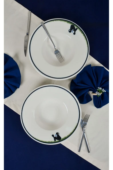 Farika Porselen Beliz 28cm Porselen Makarna Tabağı - 2